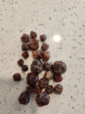 Natural Raw Garnet Cluster Lot - Deep Brownish Red Stones